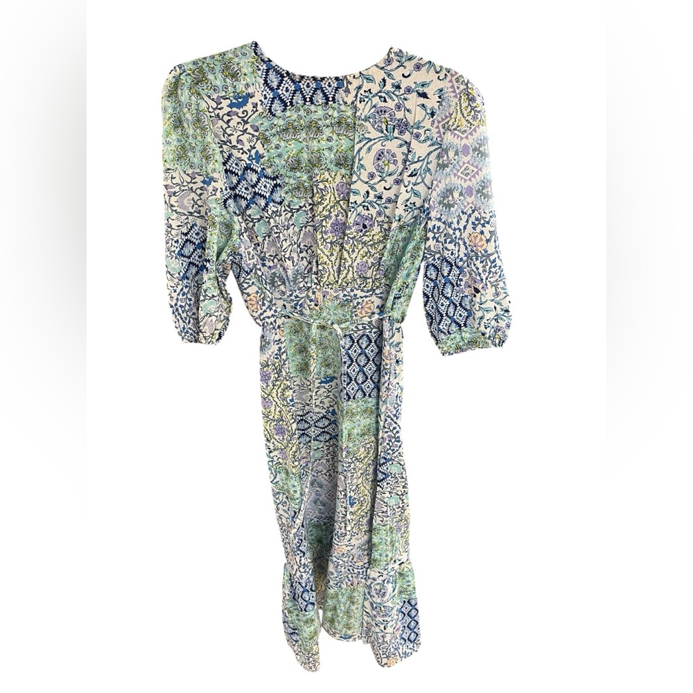 Vintage Floral Patterned Midi Dress